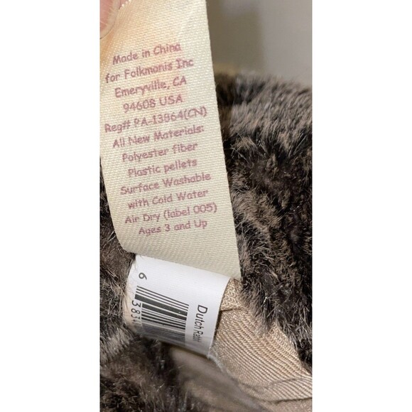 Folkmanis Dutch Bunny Rabbit Plush Full Body Puppet Childs Play Pretend Show - Picture 8 of 11